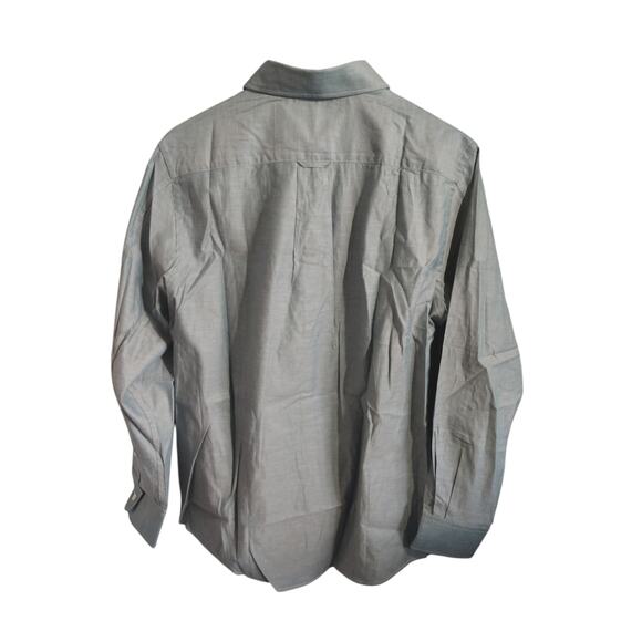 Billy Reid Men’s Medium Button Down Shirt Sage Green Cotton Classic Casual - Picture 3 of 6